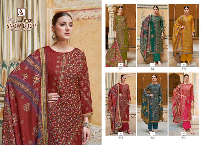 Snow Drop By Alok Suit Pashmina Dress Material Catalog